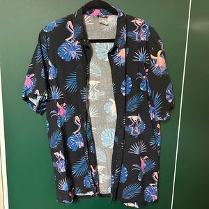 Dutch Bros Floral Button Up